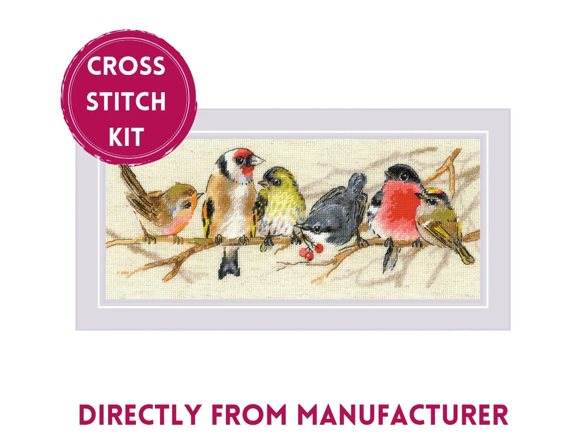 Riolis Kreuzstich-Set „Lamm Und Hase“ – Inkl. Stoff, Wolle, Nadel, Anleitung, 11,75x11,75 Cm