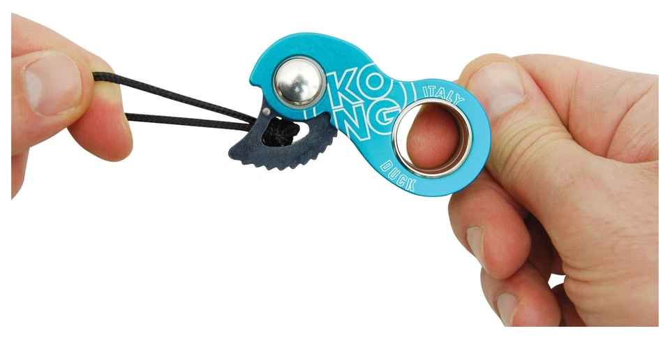 Kong Duck Rope Clamp Ascender - Cyan/Black Rope Safety & Climbing Gear