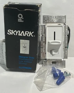 Lutron Skylark SLV-600P-WH weiß einpoliger Wanddimmer Lichtschalter 600 Schieber - Bild 1 von 4