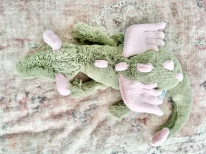 Jellycat Large MALACHY DRAGON ✨ Soft Plush Toy RARE Green Pink BNWT - Picture 1 of 3
