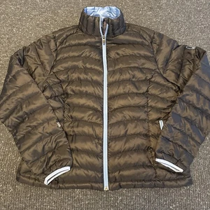 Sierra Designs gefütterte Damenjacke schwarz blauer Besatz 800 Gänsedaunen Gnar Lite XL - Bild 1 von 9