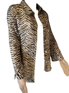 Chaqueta Bolero Estilo por Alfrid Dunner Animal Print Talla 16 Nueva con Etiquetas-T (700-297) - Imagen 1 de 11