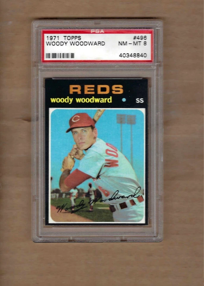 Topps Woody Woodward 1971 # 496 PSA 8 Foto 1 de 1