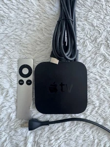 Apple TV 3rd Gen Media Streamer Black Wi-Fi Ethernet Model A1427 Works w/hdmii - Picture 1 of 3