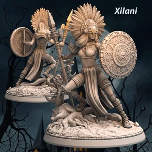 Dungeons & Dragons Playable Character - Female Human Aztec Xilani - Barbarian - Picture 1 of 8