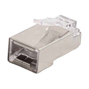 Modern Look Shielded Ethernet Cable Gold-Plated Connectors Through-Hole Design - Zdjęcie 1 z 12