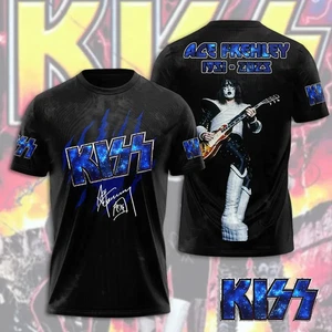 Abbigliamento 3D KISS x Ace Frehley tutte le taglie S-3XL per uomo donna - Foto 1 di 3