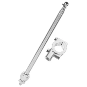 Motorbike Flag Poles and Holder HANDLEBAR MOUNT Motorcycle Flagpole - Picture 1 of 12