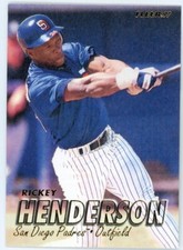 1997 Fleer Rickey Henderson Card #464 HOF