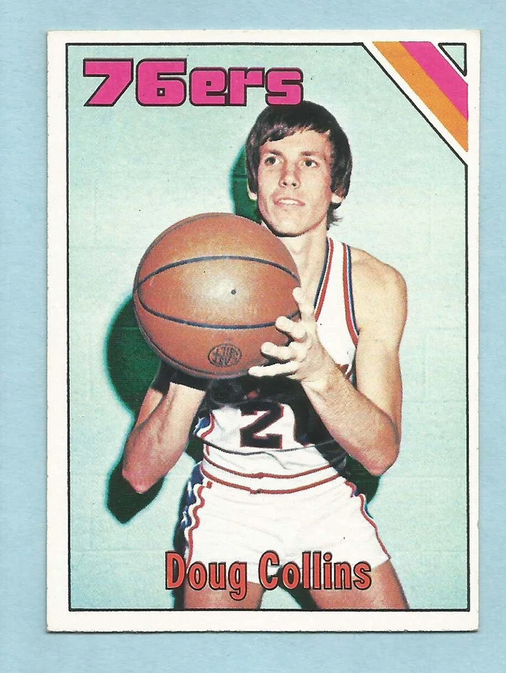1975-76 Topps Basketball Doug Collins Philadelphia 76ers Illinois State NMT+ - Image 1 of 1