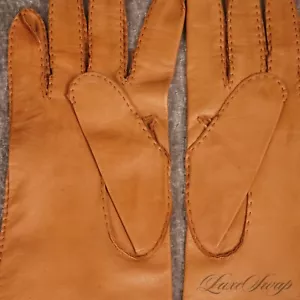 #1 MENSWEAR LNWOT Polo Ralph Lauren Made in England Tan Unlined Leather Gloves 9 - Picture 1 of 5