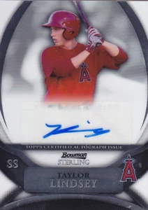 2010 Bowman Sterling Taylor Lindsey Los Angeles Angels Autograph Auto Card - Picture 1 of 1