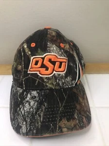 Oklahoma State Cowboys Adjustable Hook/Loop Hat Cap OSU Licensed Camo camouflage - Picture 1 of 8