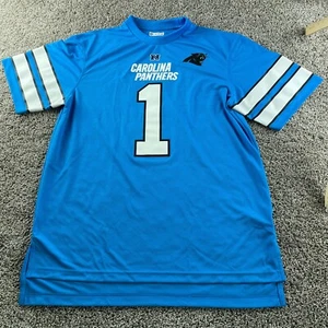Carolina Panthers Jersey Shirt Men's Extra Large NFL Blue #1 Cam Newton - Picture 1 of 8