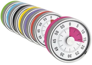 Zeitdauer-Uhr "Automatik" mit pinker Scheibe, Compact mit Magnet TimeTex 61964 - Picture 1 of 4