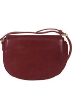 Scully Leather Full Flap Medium Handbag Red 503-04-20-F
