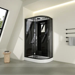 Steam Shower Cabin 1200x800mm Modern Spa Room Cubicle Enclosure Bathroom Pod L/R - Picture 1 of 24