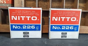 Two Rolls NOS NITTO No. 226 Electrical Tape 8.5 mil x 3/4in. x 36 feet Japan - Picture 1 of 8