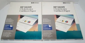 Zestaw 2 nowych zapieczętowanych arkuszy papieru do cięcia HP 51630Y CX JetSeries 8,5 "x11" 200 arkuszy - Zdjęcie 1 z 8
