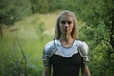 Lady Pair of pauldrons & gorget shoulder Armor Medieval knight Lady Armor SR02