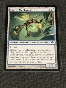 Magic the Gathering Conflux Faerie Mechanist - Picture 1 of 2