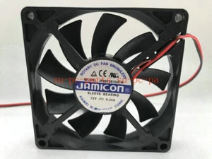 Do Jamicon JF0815S1UR-R DC 12V 0.34A 80x80x15mm 2-przewodowy serwer kwadratowy wentylator - Zdjęcie 1 z 4