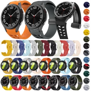For Samsung Galaxy Watch 7 40mm 44mm FE Silicone Band Strap Replacement Bracelet - Picture 1 of 689