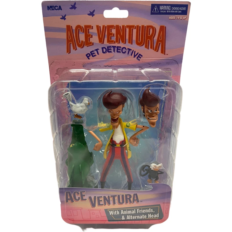 Ace Ventura Toony Classics With Animal Friends Alternate Head NECA 6" Figure