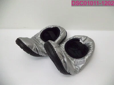 7.5-9.5 码大号男女通用 SUBU 可打包拖鞋箔银色室内/室外鞋 — 第 1/4 张图片