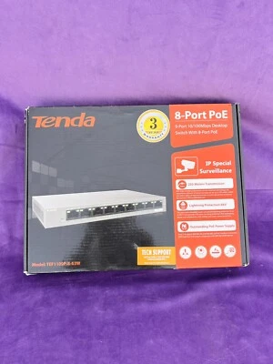 Tenda TEF1109P-8-63W 8 Ports PoE 100Mbps Desktop Switch - Image 1 of 4