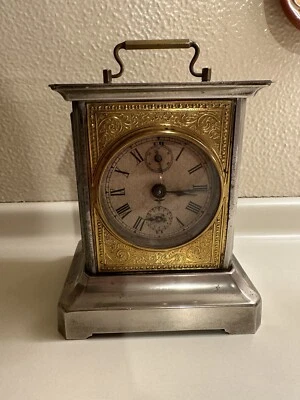 orologio argento e ottone vintage - Immagine 1 di 4