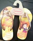 Disney Beauty and The Beast Belle Flip Flops for Kids (Size 9C) Yellow