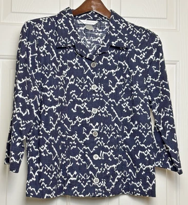 Christopher & Banks Womens Petite Size PM Button Front Dressy Jacket - NWOT - Image 1 of 4