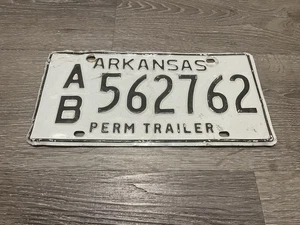 Arkansas (Perm Trailer) Nummernschild #AB562762 - abgelaufen & Sammleranhänger - Bild 1 von 9