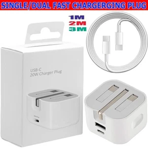 Für iPad 11. Gen A16 2025 20W PD USB-C Schnell Ladegerät Klappstecker & Kabel/Kabel - Bild 1 von 14