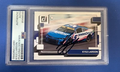 2023 Donruss Panini Nascar #117 Kyle Larson Signed Autographed Card Hendrick - Image 1 of 2