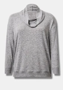 SUDADERA MANGA LARGA CUELLO CAPUCHA SUPER SUAVE GRIS TÓRRIDO TALLA 1 XL 1X - Imagen 1 de 4