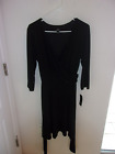 AGB DRESS-SIZE 14 BLACK CROSS BODY WITH BELT POLYESTER DRESS FOR WOMAN