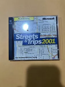 Microsoft Streets & Trips 2001 PC CD-ROM 2-disc Set - Picture 1 of 1