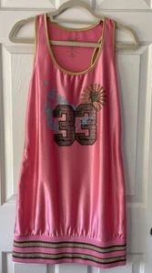 everlast est 1910 women's size M pink gold namber 33 sleeveless long crop top - Picture 1 of 13