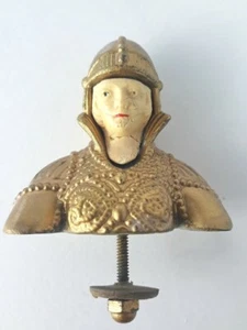 Antique Art Deco Figurine Miniature Bust Woman Helmet 2.5 inch - Picture 1 of 15