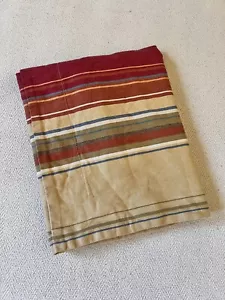 Pottery Barn Classic Stripe Pillow Sham, Stnd, Beige, Red, Linen/Cotton Blend - Picture 1 of 9
