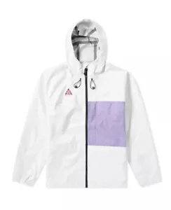 Nike ACG Waterproof Packable Jacket Men's Sz XS NEW BQ7340-121 White/Lavender - Picture 1 of 10