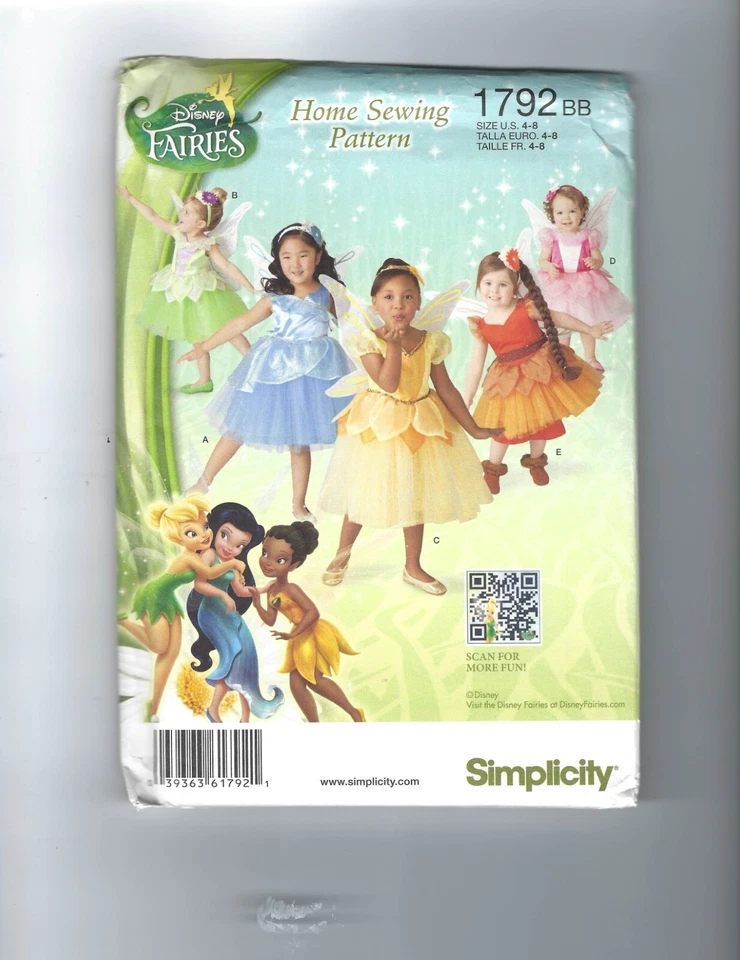 Disfraz de Halloween Simplicity 1792 patrón niño hadas Disney Foto 1 de 1