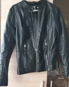 Damen Leder Art Blazer Jacke schwarz Orsay Gr. 36 - Bild 1 von 3