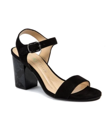 Sandalias Andrew Geller negras Fayer tacón bloque talla 7 nuevas con etiquetas Foto 1 de 4