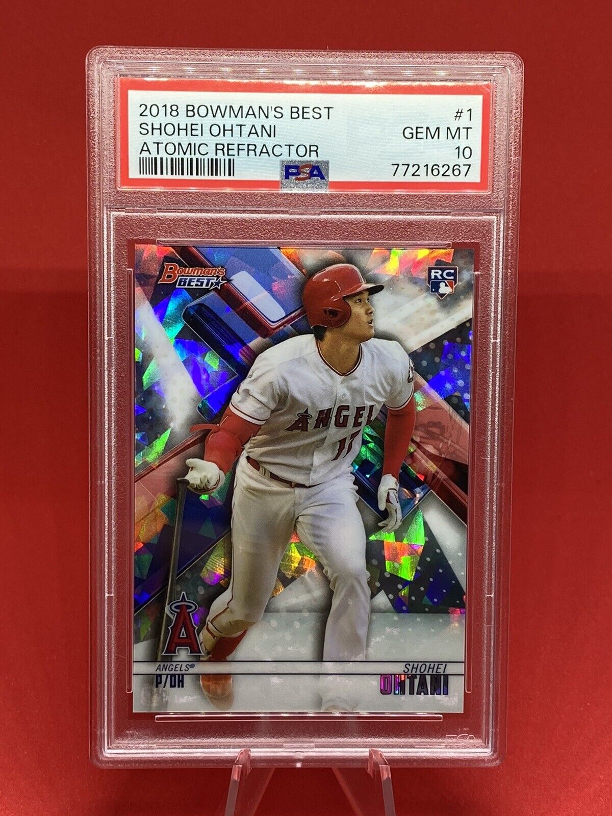 2018 Bowman's Best SHOHEI OHTANI ATOMIC REFRACTOR Rookie RC PSA 10 GEM MINT 🔥