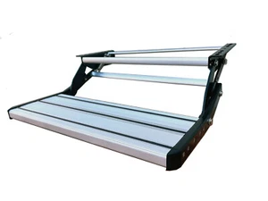 EZ Pull Out Retractable One Step RV Camper Platform Steps Stair Anti-Slip Grips - Picture 1 of 5