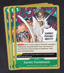 x3 Castigo Kármico ~ OP07-035 Común Una Pieza 500 Años en el Futuro - Imagen 1 de 1