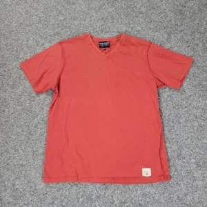 Nautica Shirt Herren Extra Large Rot Kurzarm V-Ausschnitt Pullover Tee - Bild 1 von 18